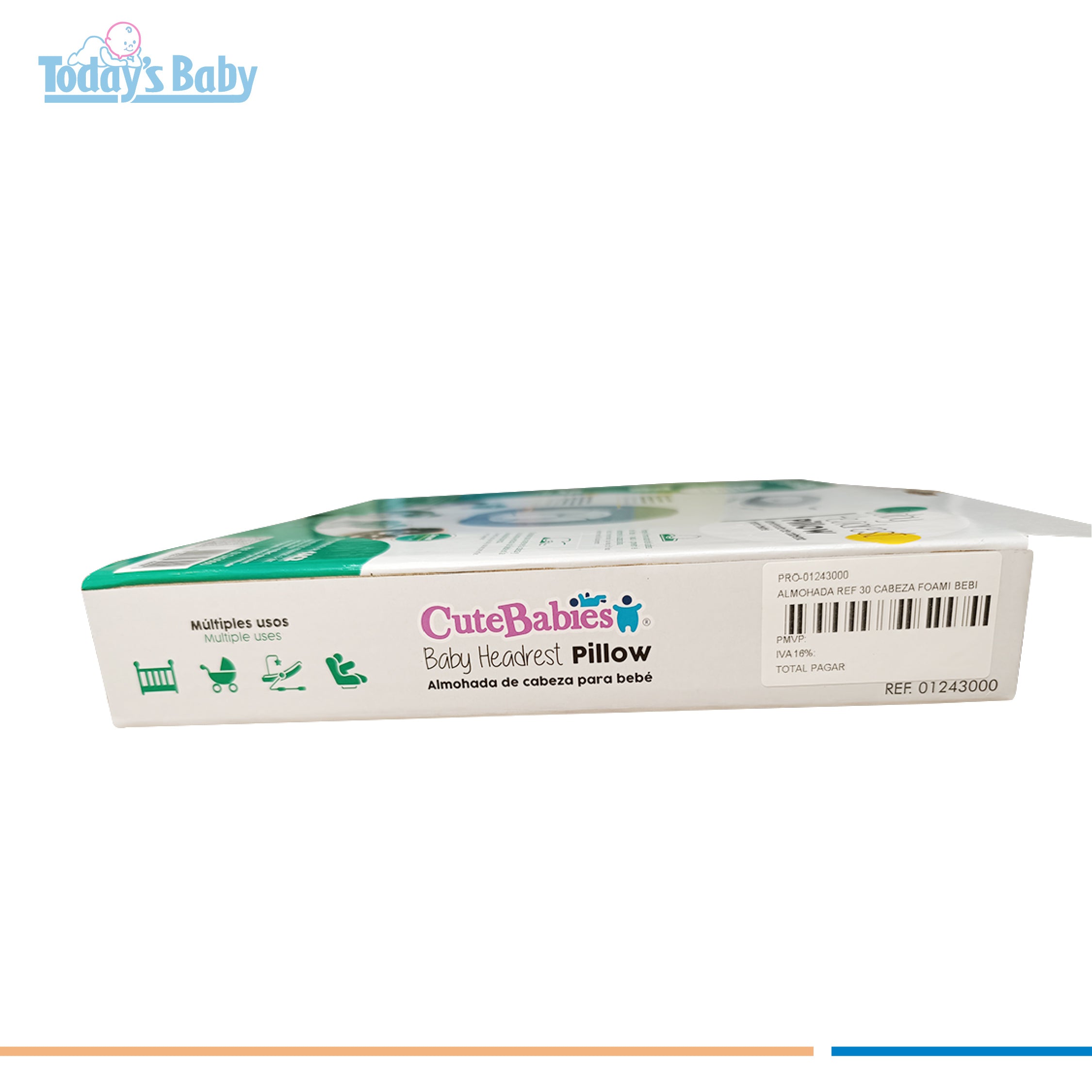 Almohada de cabeza plana para bebé +0m Cute Babies