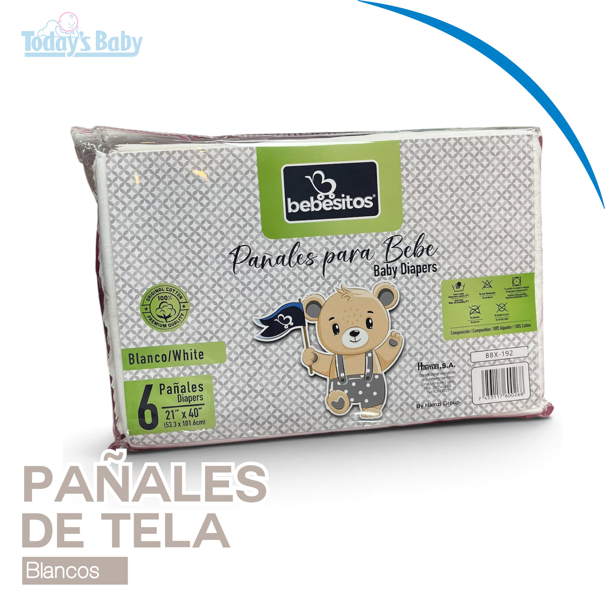 Pañales de tela para bebé Bebesitos