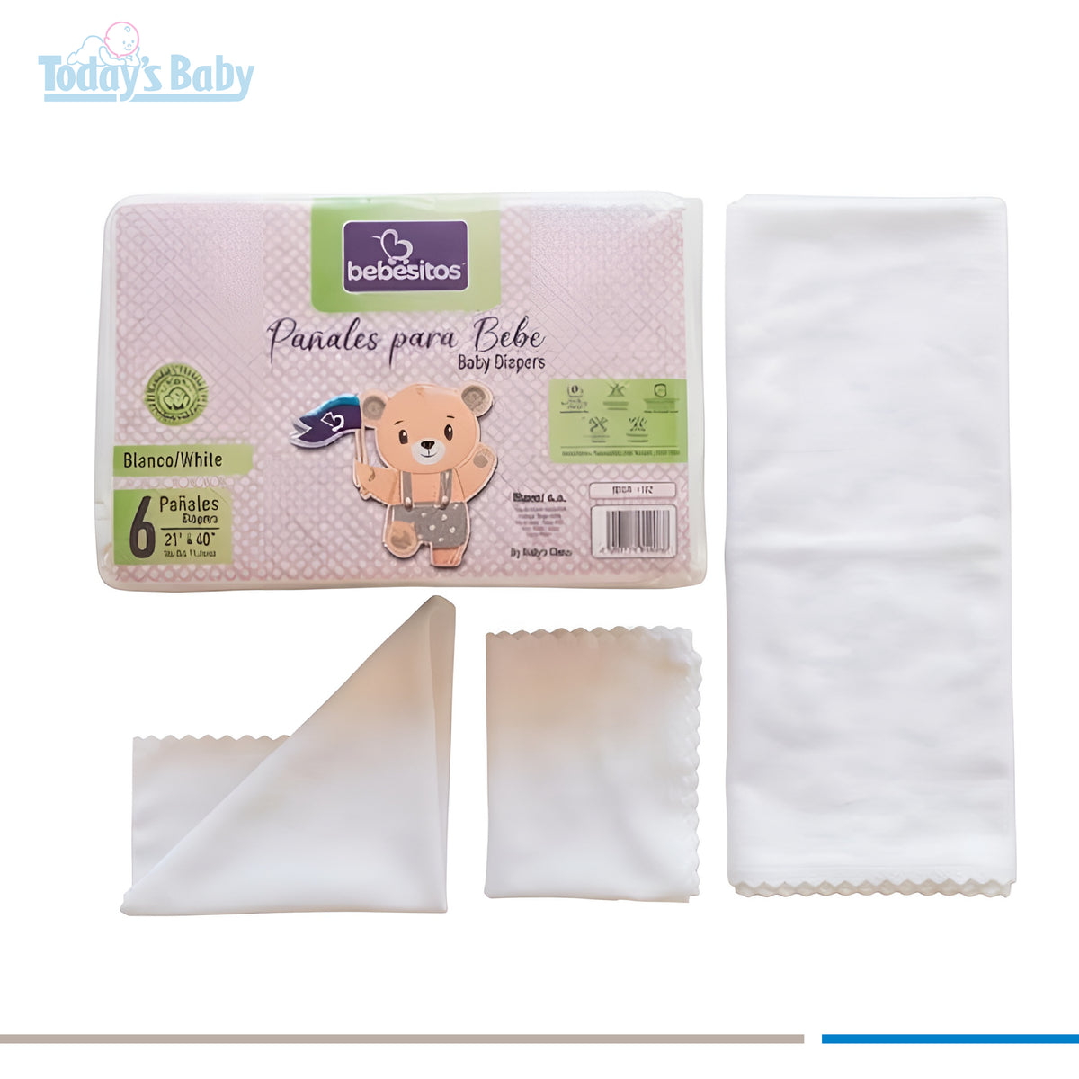 Pañales de tela para bebé Bebesitos
