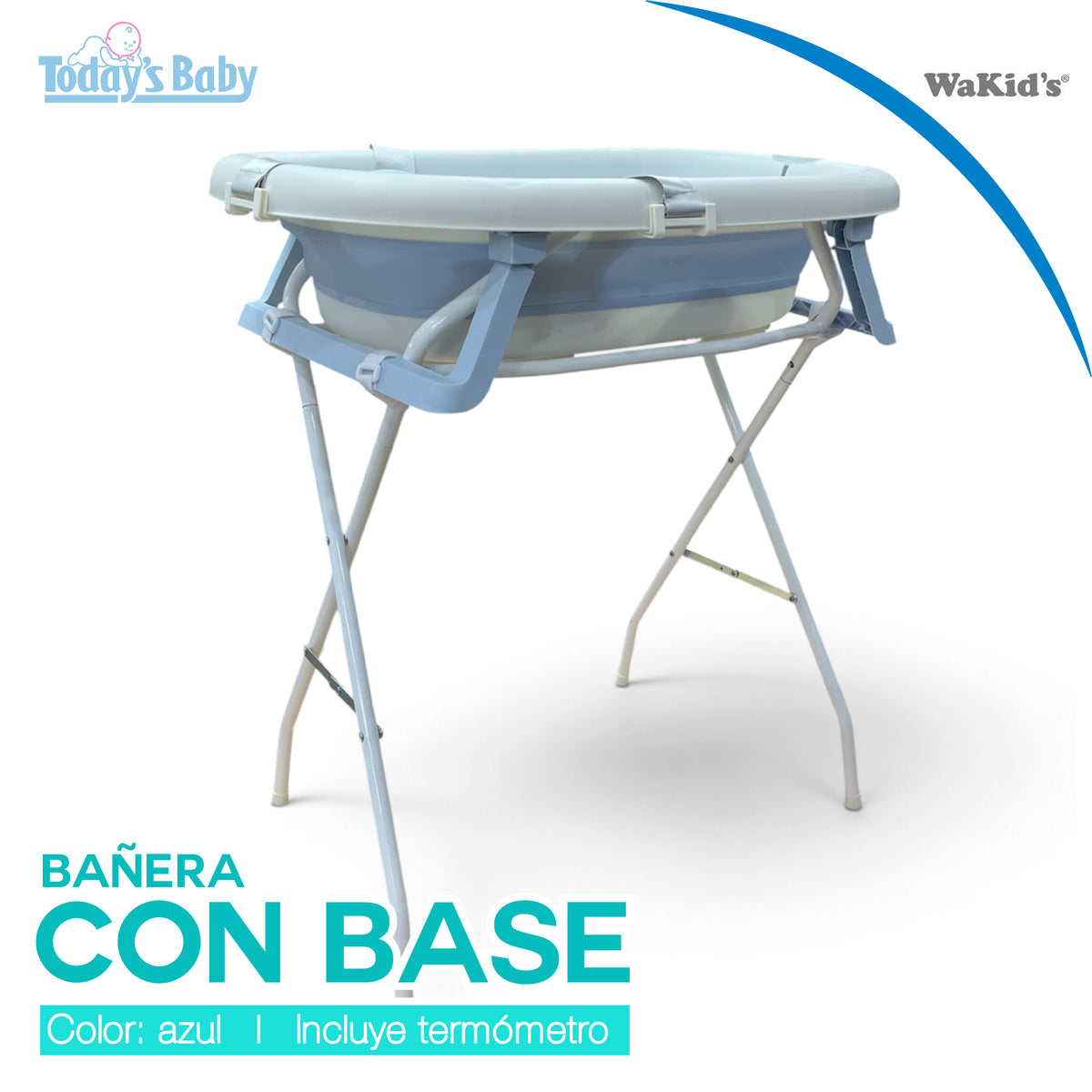 Bañera Plegable con Pedestal