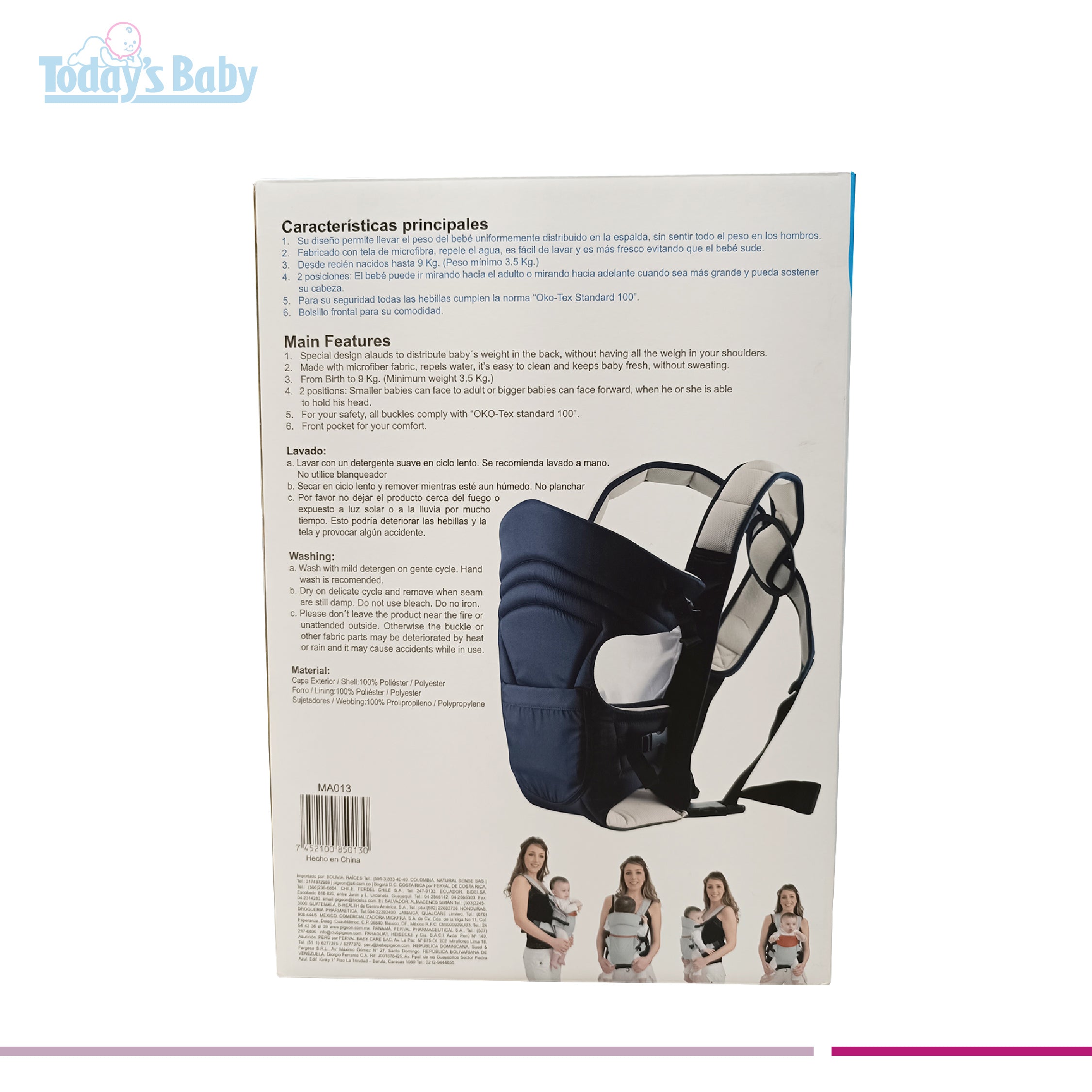 porta bebé mother assistant para bebé