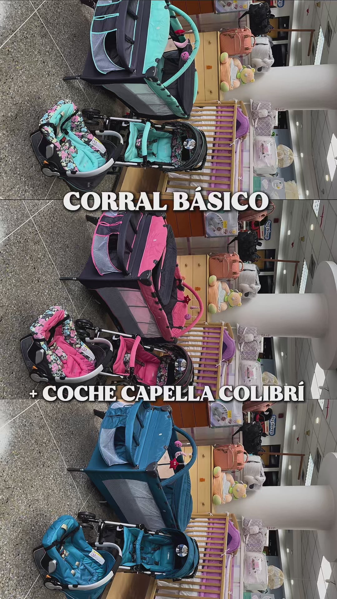 coche capella colibri corral cuna deluxe para bebé