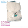 cobija de burbujas para bebé kobytin blanco para bebé